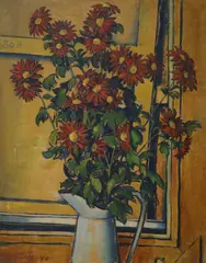 Fleurs by Llewelyn Petley Jones, 1940, oil on canvas, sold Aug 2021