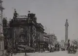 Duke of York's Column, Waterloo Place /Lower Regent Street and Bank of Montreal by Francis Dodd, etching, sold Aug 2021