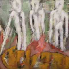 Untitled by Muriel Ferstenberg, oil on canvas, sold Jul 2021