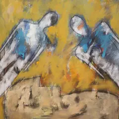 Untitled by Muriel Ferstenberg, oil on canvas, sold Jul 2021