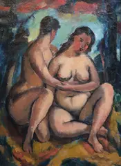 Untitled by Robert Baker, Oil on canvas, sold Jul 2021