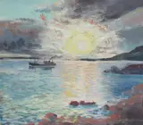 Iceland 1958 by Steingrumur Gudmundsson, watercolour, offered Nov 2022