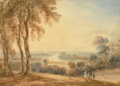 A view of the Thames at Richmond by Anthony Vandyke Copley-Fielding, watercolour, sold Nov 2022