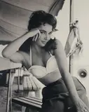 American, Liz Taylor, Elizabeth Taylor on the set of Giant 1955, silver gelatin print, artist’s proof, inscribed dp/1, 44” x 35” (112 x 89cm) by Frank Worth, print, offered Oct 2022
