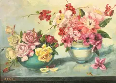 Untitled by Wilfred Knox, oil on canvas, sold Oct 2022