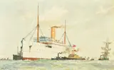 Untitled by Herbert Charles Ahier, 1909, watercolor, sold Oct 2022