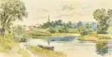 British, a view of Ross-on-Wye, Herefordshire by Charles Rowbotham, watercolour, offered Oct 2022