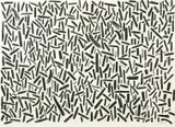 Australian, A untitled black and white abstract composition by Andrew Southall, pencil and dated, sold Oct 2022