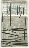 Australian, A untitled abstract landscape by Andrew Southall, pencil and dated, sold Oct 2022
