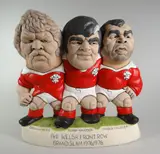 The Welsh Front Row Grand Slam 1976, 1978' featuring Graham Price, Bobby Windsor and Charlie Faulkner by John Hughes limited edition, 2003, print (other), sold Jul 2018