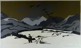 Untitled by Kyffin Williams Ra limited edition, lithograph, sold Jul 2018