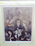 Sir Cliff Richard OBE by Stephen Doig limited edition, print, offered Jul 2018