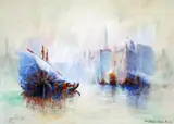Untitled by Charles William Thomas Page, watercolour, sold Jun 2018
