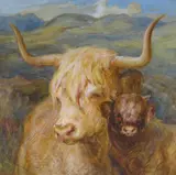 Indistinctly by Gourlay Steell, watercolour, sold Jun 2018
