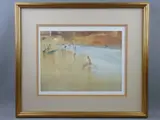 Print - beach scene with figures by William Russell Flint limited edition, print, sold Mar 2018