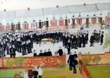 Untitled by Elizabeth Hopkin, watercolour on board, sold Mar 2018