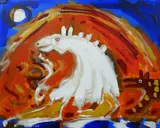 Untitled by William Brown, oil on canvas, sold Mar 2018