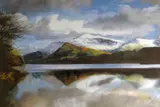 Coloured print - Snowdonia winter-scene by Rob Piercy limited edition, print, sold Mar 2018