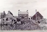 Print - upland village with chapel by Kyffin Williams Ra limited edition, print, sold Mar 2018