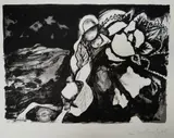 Untitled by Ceri Richards monochrome limited edition, lithograph, sold Mar 2018