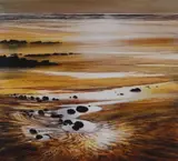Print - beach scene by Ceri Auckland Davies limited edition, print, sold Mar 2018
