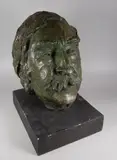 A fine composition bust of Sir Kyffin Williams by Sheila-Jean Newton, sculpture, sold Mar 2018