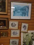 The Royal Welch Fusiliers at Gorazde' by TOBY WARD together with four framed black & white prints of local Cardiff scenes by ARTHUR MILES by Framed limited edition, print, sold Mar 2018