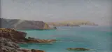 Entitled verso 'Trevone Bay by James H.C. Millar, oil on canvas, sold Mar 2018