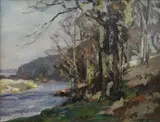Untitled by Owen Bowen, oil on canvas, sold Mar 2018