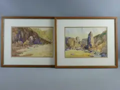 Watercolours by Edwin Glasgow, 1929, watercolor, sold Jan 2018