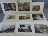 various North Wales landmarks and scenes, all approximately 22 x 26 cms by Nine Coloured Engravings, print (other), sold Jan 2018