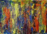 Untitled by Dumisani Abraham Mabaso, oil on canvas, sold Dec 2017