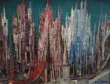 Stone City by Carl Thorp, 1960, Stone City', signed & dated, sold Dec 2017