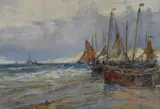 Untitled by Edwin Hayes Rha, watercolour, sold Dec 2017