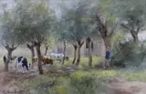 Untitled by Adriaan Groenewegen, 1897, watercolour, sold Dec 2017