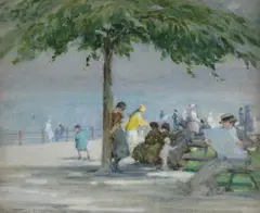 Untitled by Robert Jones, oil on canvas, sold Dec 2017