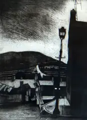 Untitled by George Chapman limited edition, etching, sold Dec 2017