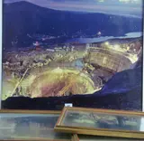 LLANBERIS - an historical night-time colour photograph of the construction of the by Electric Mountain, photograph, sold Dec 2017