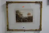 shepherd herding flock of sheep up lane in country landscape, watercolour, signed by J C Beardall, 1902, watercolour, sold Jan 2017