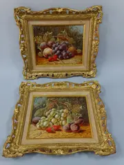 Plums by Oliver Clare, oil on canvas, sold Dec 2016