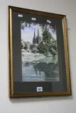 Lichfield Cathedral, pen and watercolour, signed and dated 1984 lower by Mike Kilfoyle, 1984, watercolour, sold Dec 2016