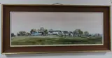 Kirby Hill Yorkshire, oil on canvas, signed and dated by Michael David Barnfather, oil on canvas, sold Nov 2016