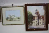 German, 20th Century, Baraque building, oil on canvas, signed lower right, by Karl Kelipp, oil on canvas, sold Oct 2016