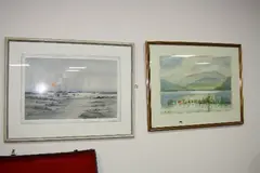 lake view, watercolour, signed lower left, approximately 36cm x 53cm, together by Keith Burtonshaw, watercolour, sold Oct 2016