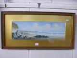 Cornish Coastal scene, signed and dated 1905 lower left, approximately 17.5cm x by Charles H Dymond, 1905, oil, sold Aug 2016
