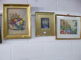 still life flowers in vase, oil on canvas, signed and dated 1944 lower left, by E M Hebden, 1944, oil on canvas, sold Aug 2016