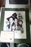 a Limited Edition signed Cartoon print, Star Wars, (544/1000), approximately 27.5cm x 20cm (with certificate) by Chris Margett, print, sold Aug 2016