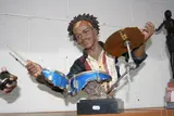 'Sticks', drummer 03820, 2004 Whillits Designs and Sheng Lung by Art Impressions, sculpture, sold Aug 2016