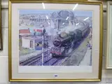 a signed Limited Edition print 'Cornish Riviera Express', signed in by Terence Cuneo, print, sold Jun 2016