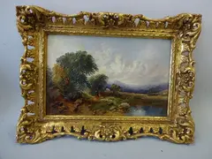 oil on board, inscribed The Vale of Towy, Carmarthen verso, signed bottom by Joseph Horlor, oil on board, sold May 2016